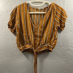 Sky and sparrow crop top blouse